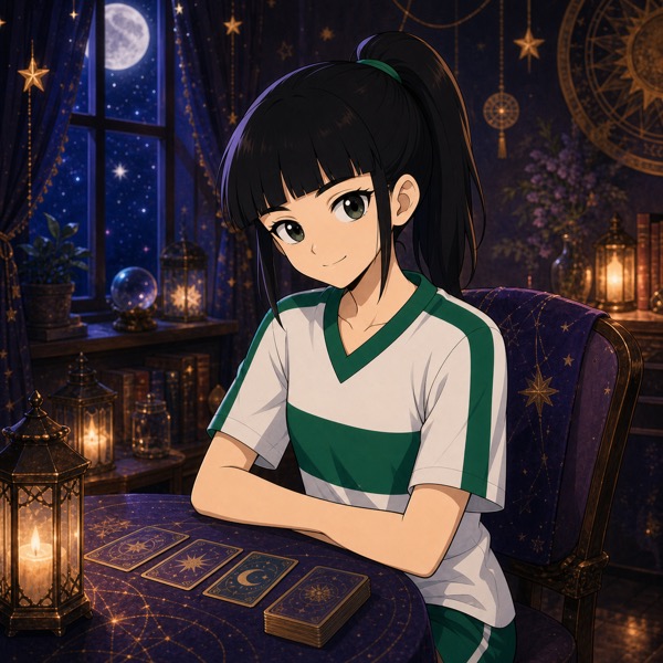 小星坐著陪你看牌陣